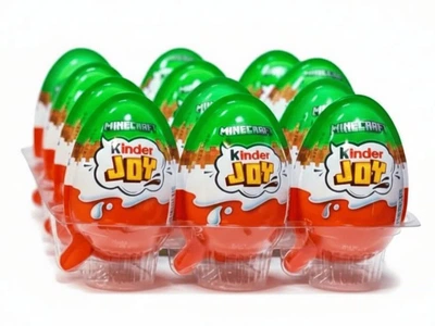 Шоколадные яйца Kinder Joy Minecraft 12шт × 20г