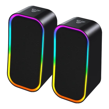 Комп'ютерні колонки Fantech GS304 Groove RGB підсвічування, Bluetooth V5.3, підключаються за допомогою USB та 3.5 мм TRS-роз'єму Black