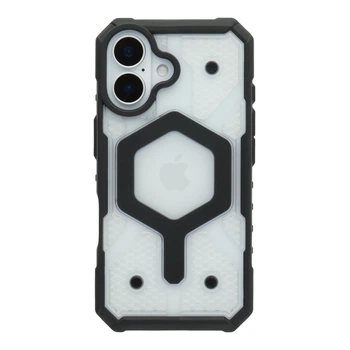 Чохол TPU+PC ArmorHex Magnetic Case для iPhone 16 Transparent Black
