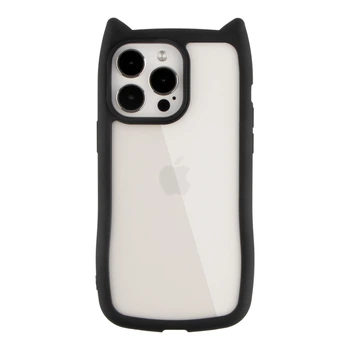 Чохол TPU+PC Cat Ears Case з котячими вушками для iPhone 13 Pro Max Black