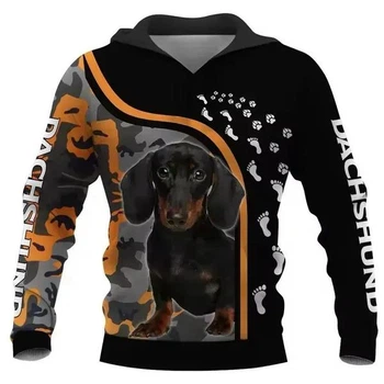 Худі чоловіче Яскраво такса 3XL чорне