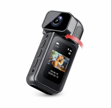 Мини-камера Onvyx S80 2.7K Ultra HD 180° поворотный объектив 1.47 IPS Wi-Fi экшн-камера для влогов спорта путешествий 35 г microSD до 128ГБ -COPY-