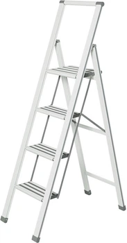 Драбина Wenko алюмінієва 4-ступенева Біла (4008838217368)