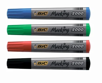 Набір маркерів перманентних BIC 2000 4 кольори (bc8209112)