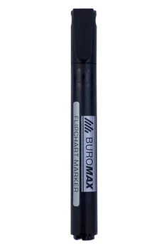Маркер для фліпчартів Buromax чорний 2-4 мм круглий (BM.8810-01)