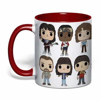 Чашка с печатью "Очень странные дела / Stranger Things" №5 (цвет бордовый) (37713)