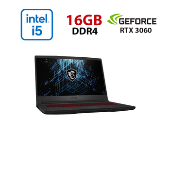 Игровой ноутбук MSI GF65 Thin 10UE-238NE / 15.6" (1920x1080) IPS / Intel Core i5-10300H (4 (8) ядра по 2.5 - 4.5 GHz) / 16 GB DDR4 / 500 GB SSD / nVidia GeForce RTX 3060, 6 GB GDDR6, 192-bit / WebCam б/у