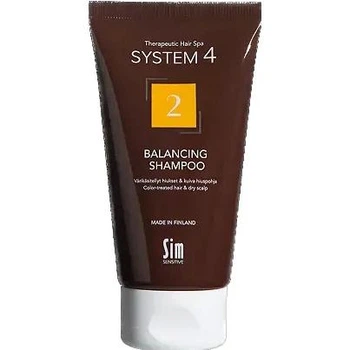 Шампунь для окрашенных и поврежденных волос Sim Sensitive System 4 №2 Balancing Shampoo 75 мл