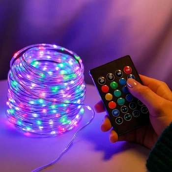 Гирлянда Smart от USB, 5м, RGB, с Bluetooth (6598-10801)
