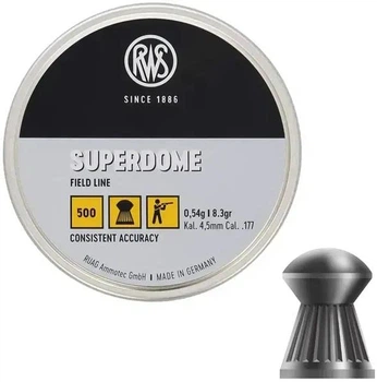 Пульки RWS SuperDome 0,54 гр.500 шт кал.4,5 мм
