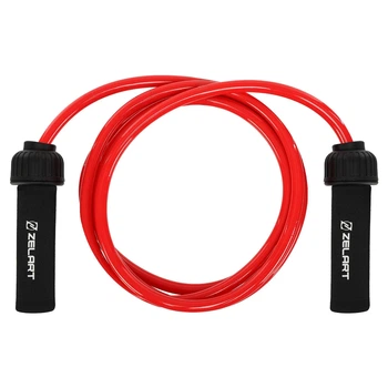 Скакалка Zelart POWER ROPE FI-4883-L красный