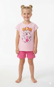 Піжама дитяча для дівчинки Nickelodeon Paw Patrol 122-128р Рожевий (1107)
