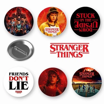Набор закатный значков Stranger things Очень странные дела Дастин 6 шт (ЗН10023)