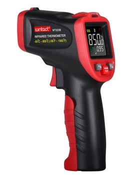 ИК пирометр WINTACT цветной дисплей термопара -50-850°C 12:1 защищенный корпус (622760)