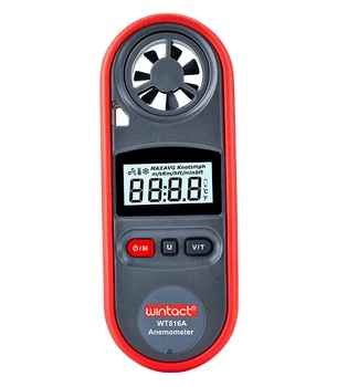 Анемометр цифровой WINTACT 0,7-30мс 84,5гр черный (622819)
