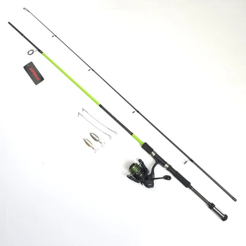 Спиннинг в сборе с катушкой полный комплект на щуку Feima Wonderful Spin 2.1м 3-12г + Shark CS 2000
