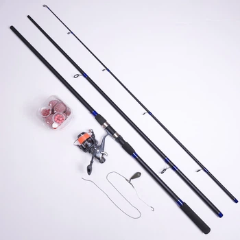 Готовое карповое удилище в сборе с катушкой карбоновое Weida Junior Carp 3.6м 100-300г