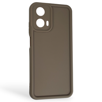 Чохол силіконовий Soft Touch для Motorola Moto G24 (PB1E0003RS) коричневий (Повний захист камери)