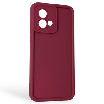 Чохол силіконовий Soft Touch для Motorola Moto G84 (PAYM0011RS) бордовий (Повний захист камери)