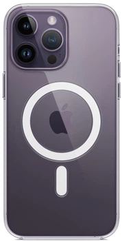 Чохол протиударний Clear Case with MagSafe для Apple Iphone 14 Pro (6.1") Transparent прозорий