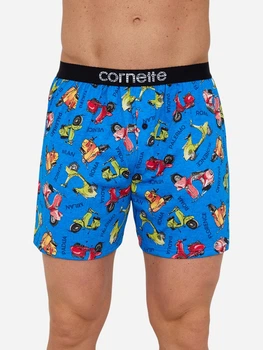 Трусы шорты мужские хлопковые прикольные Cornette Classic 881-03 A26 XL Кобальт (5902458284139)