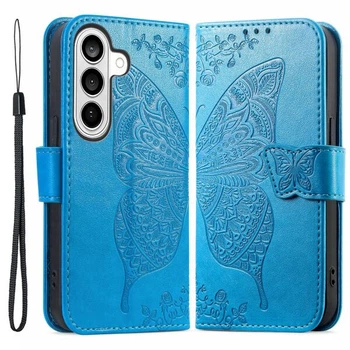 Чехол-книжка с рисунком UniCase Butterfly Pattern для Samsung Galaxy A57 (A576) - Blue