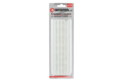 Клейові стрижні Intertool 11.2 х 200 мм прозорі (12 шт.) (RT-1020)