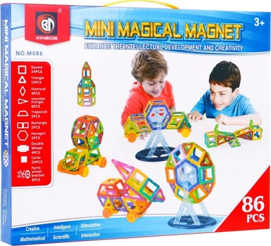 Zestaw klocków magnetycznych 86 elementów ZKL.M086 (5903864909388)