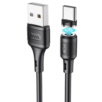 Магнітний USB кабель для швидкої зарядки HOCO X52 Type-C 1 м Чорний