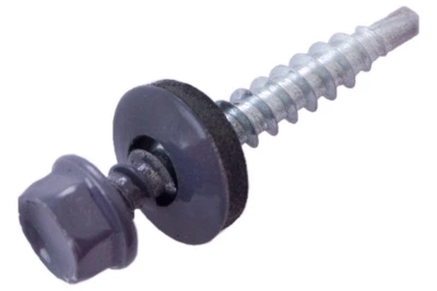 Саморіз покрівельний Apro 4.8 x 35 мм RAL 7024 (50 шт.) (SDS48357024)