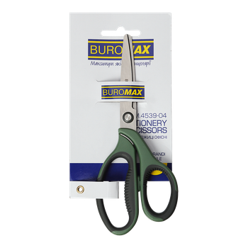 Ножиці Buromax Morandi 18см Темно-зелені (BM.4539-04)