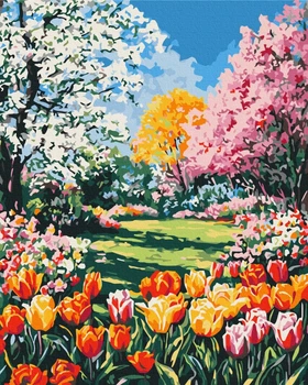 Картина за номерами Чарівність весни 40x50 Brushme (BS54236)