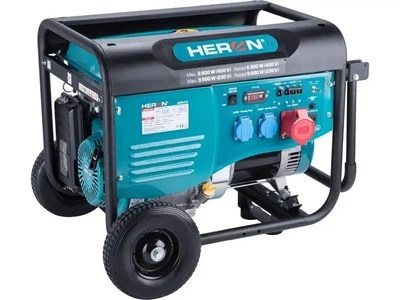 Бензиновый генератор Heron 6.8 кВт трехфазный AVR (8896420)