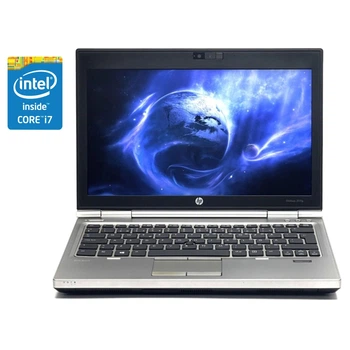 Нетбук Б-класс HP EliteBook 2570p / 12.5" (1366x768) TN / Intel Core i7-3520M (2 (4) ядра по 2.9 - 3.6 GHz) / 4 GB DDR3 / 320 GB HDD / Intel HD Graphics 4000 / WebCam / DVD-ROM / Win 10 Pro б/у