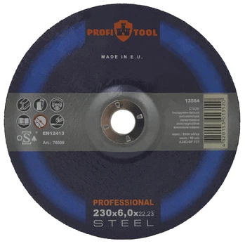 Круг зачистной по металлу PROFITOOL PROFESSIONAL 230х6,0х22,2 мм (76009)