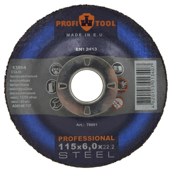 Коло зачистне по металу PROFITOOL PROFESSIONAL 115х6,0х22,2 мм (76001)