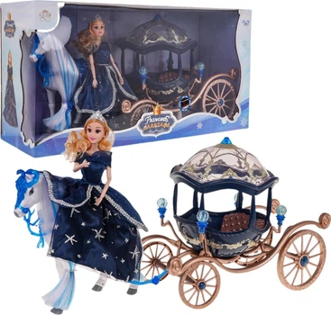 Zestaw do zabawy Magiczna Kareta z Lalką Niebieska (5903864980752)