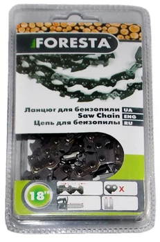 Цепь для бензопилы Foresta 56 звеньев (28 зубов), шаг 3/8, паз 1,3 мм. Артикул: цепш126