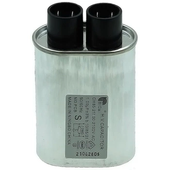 Конденсатор BiCai CH85-21100 для микроволновой печи 1.0 мкФ 2100V (клеммы 2+2) (кон376))