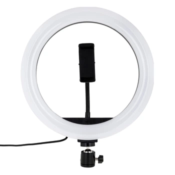 Цветная кольцевая LED лампа MJ26 26см RJB Light 1 крепление,разъем USB Black