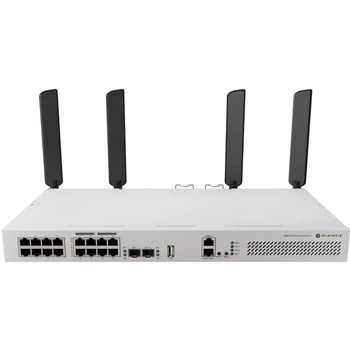 Облачный маршрутизатор-коммутатор MikroTik CRS418-8P-8G-2S+5axQ2axQ-RM 17×Gigabit 8 портов 802.3af/at PoE-out (907A02E46B4B)