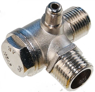 JB. Обратный клапан компрессора, резьба 1/2×19 мм×М10, хром, качество (комп207)