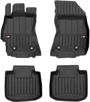 Автомобильные коврики в салон Frogum 3D на Subaru Legacy 6 14-19 Субару Легаси черные SO15294-1