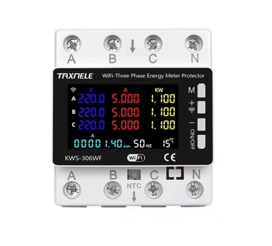 Реле напруги 3 фази TAXNELE KWS-306WF 80A