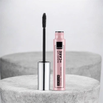 Тушь для ресниц AVON «Объем и Уход» с сывороткой в составе, коричнево-черная, 10 мл