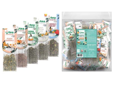 Чай пакетований фруктовий та трав`яний Tea Moments Assorted Green tea кадді - пакет (5) 50 пакетиків