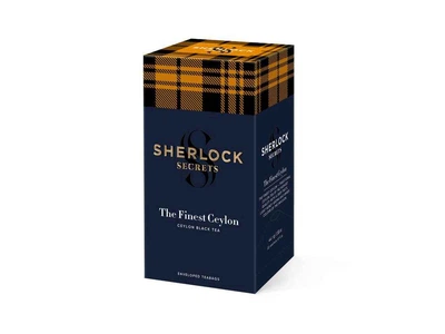 Чай пакетований чорний Sherlock Secrets The Finest Ceylon 44г (2г) 22 пакетиків