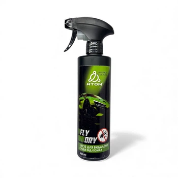 Средство для удаления следов от насекомых Atom FLY DRY с ароматом яблока 500ml