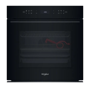 Духовой шкаф Whirlpool WOI78FPT1SBA электрический, 73л, A+, дисплей, конвекция, пиролиз, телескопические направляющие, черный