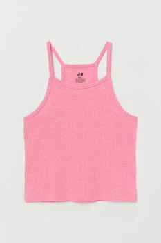 Майка H&M 820341 158-164см рожевий рубчик